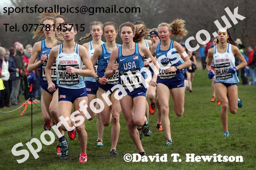 Simplyhealth Great Edinburgh XCountry junior women, 2018 Simplyhealth Great Edinburgh International XCountry. Photo: David T. Hewitson/Sports for All Pics